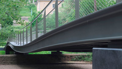 Pont piétonnier sur Alzette – Pfaffenthal