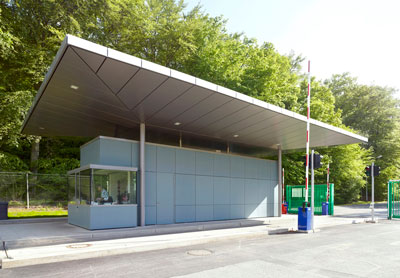 Pavillon d’entrée du Sidor à Leudelange 