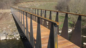 Passerelle sur la Wamme